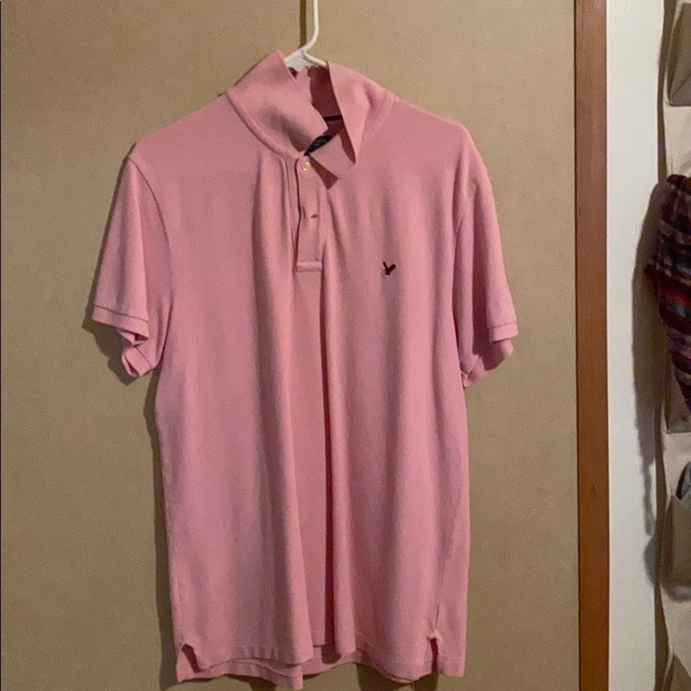 Pink polo style shirt